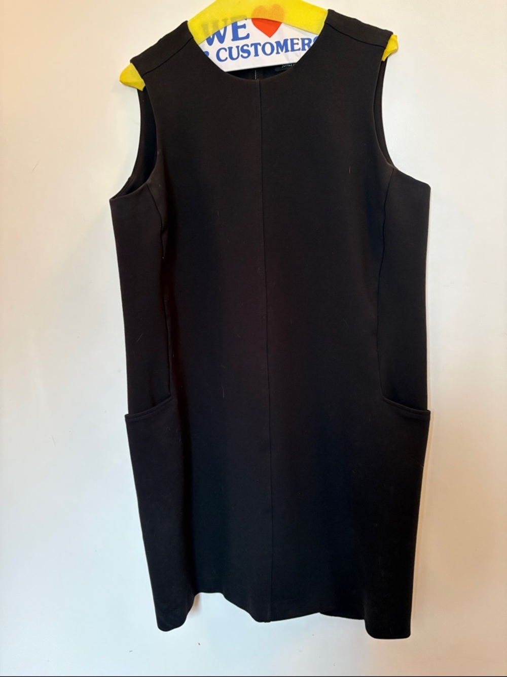 Jones New York Black Sleeveless Midi Shift Dress